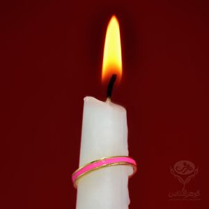 حلقه میناکاری صورتی