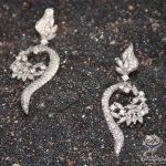 گوشواره آویز پایه جواهر