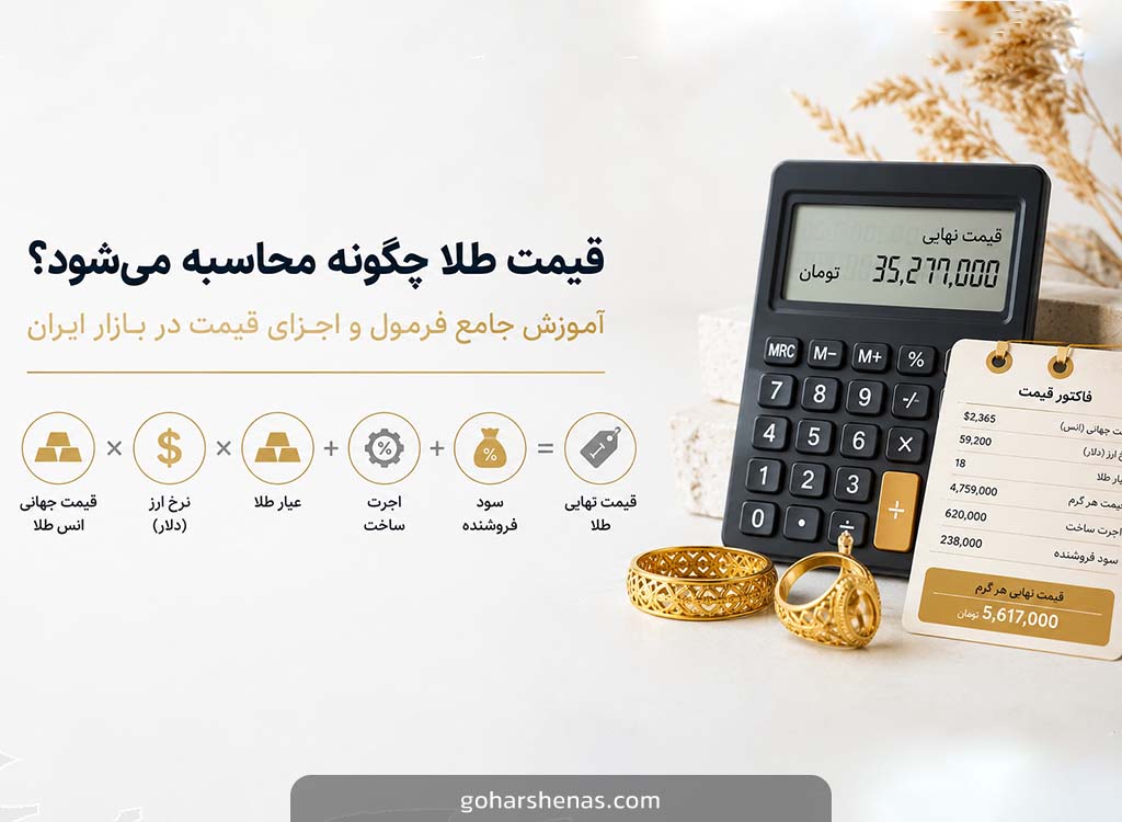 قیمت طلا چگونه محاسبه می‌شود؟