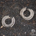 گوشواره پایه جواهر هلالی